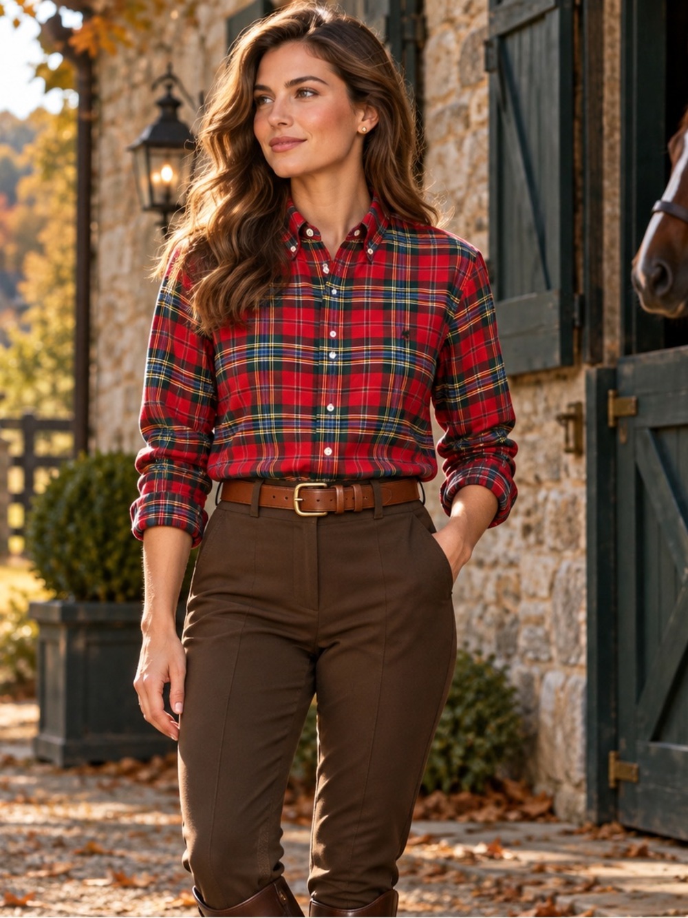 Ralph Lauren Tartan Plaid Button Down| Size M